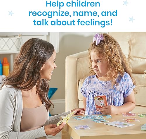Miniatura 5 de hand2mind Expresa tus sentimientos jugando a las cartas, actividades de aprendizaje socioemocional, esquina calmante, juguetes de terapia para