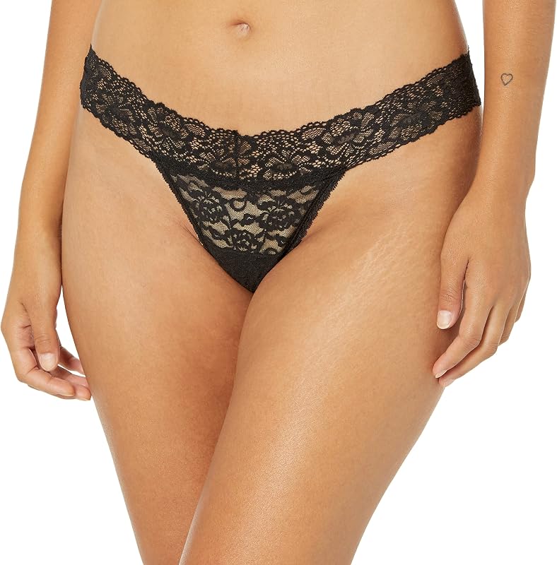 Maidenform womens Comfort Devotion Lace Thong Panties, Black Lace, XX-Large US