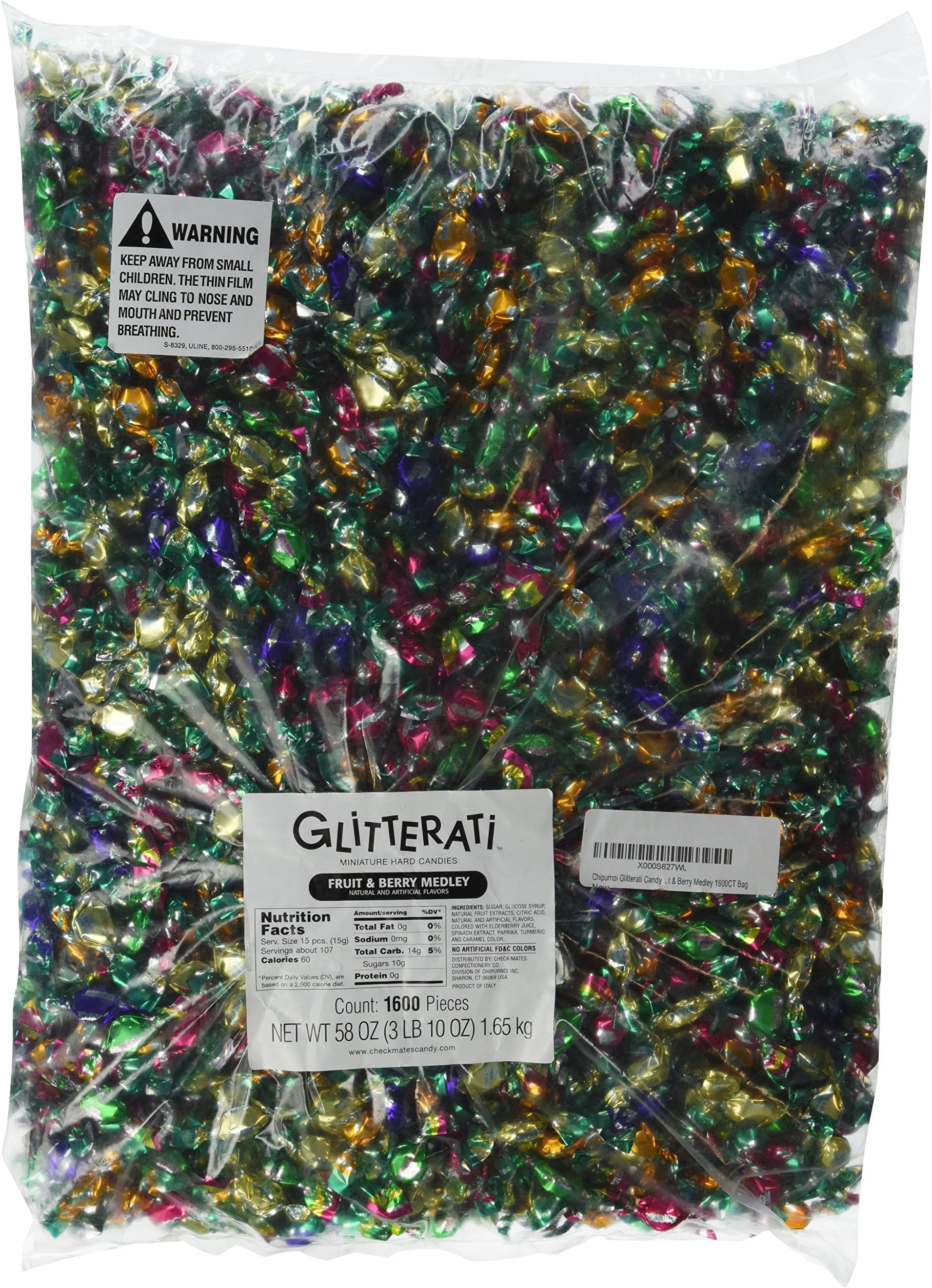 Chipurnoi Glitterati Candy Fruit & Berry Medley 1600CT