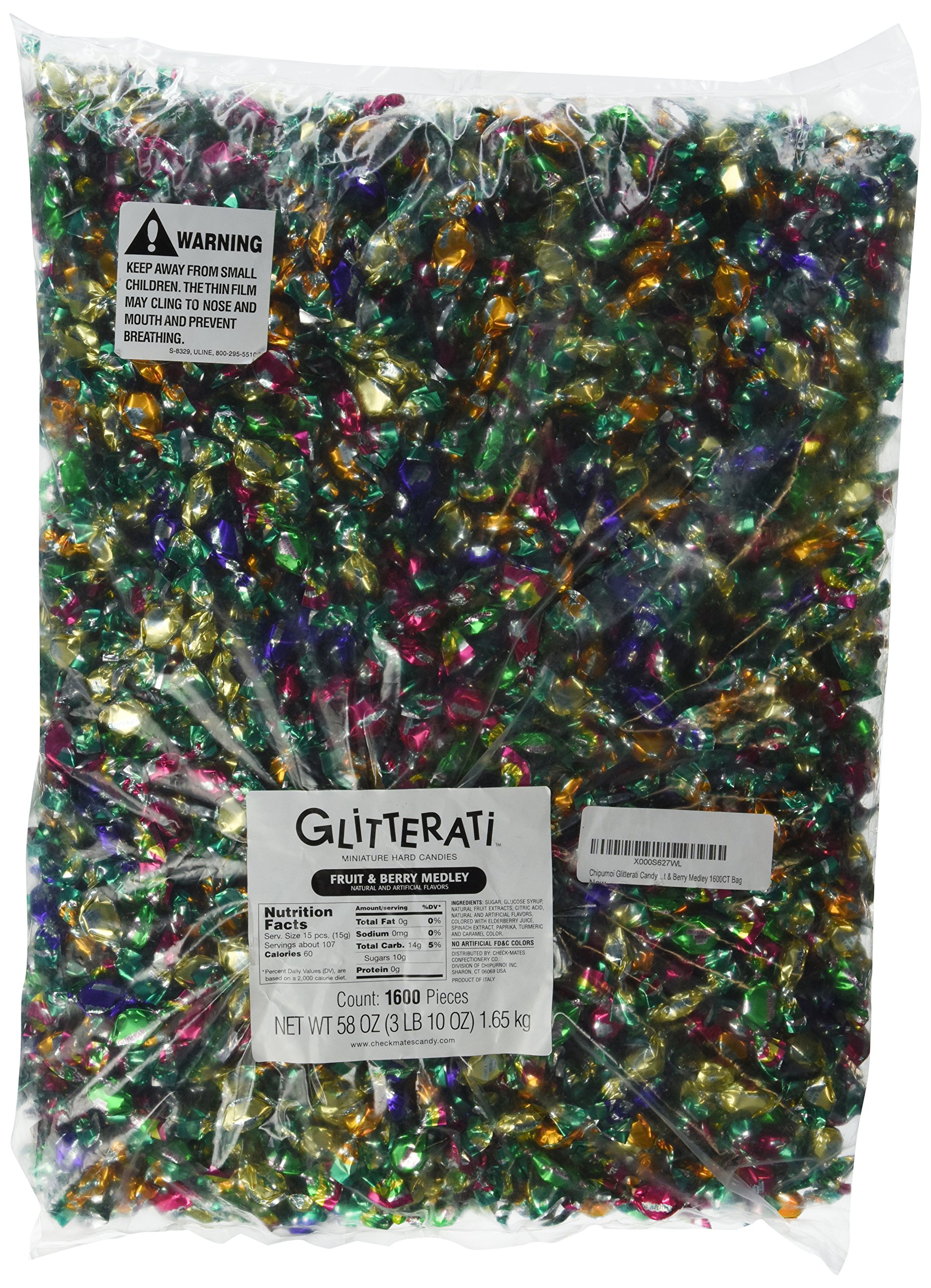 Chipurnoi Glitterati Candy - Fruit & Berry Medley 1600CT Bag