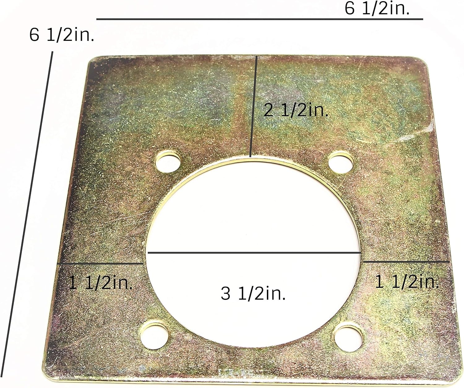 Pack of 8 - Recessed Tie Down Anchor with 3mm Thick Backer Plate and Carriage Bolts Included (6,000 lb. Capacity)
