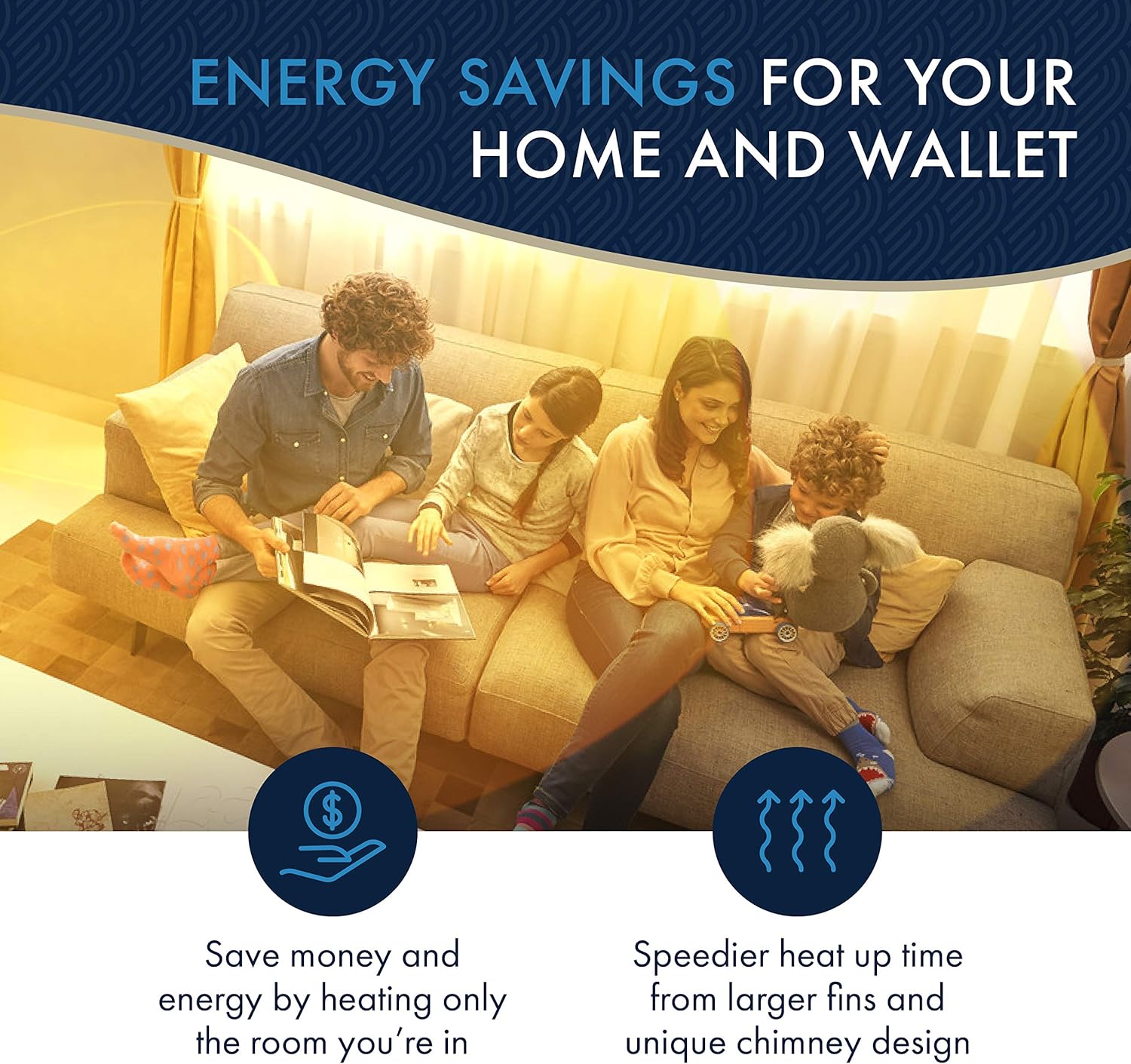 review DeLonghi Oil-Filled Radiator Space Heater, Full Room Quiet 1500W, Adjustable Thermostat 3 Heat Settings, Energy Saving, Safety Features, Light Gray, TRH0715