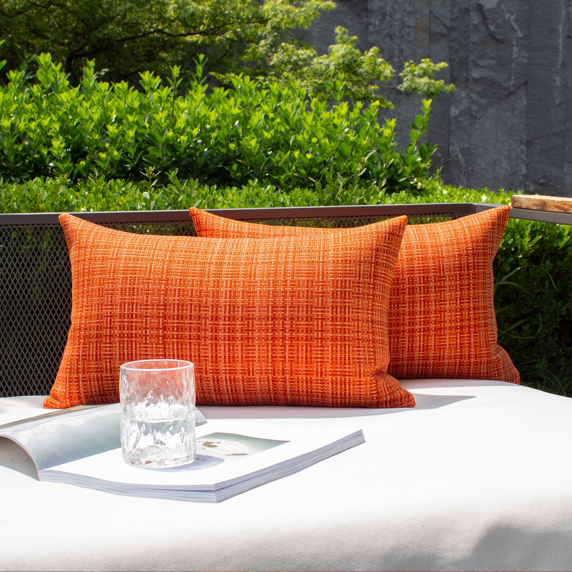 Outdoor Waterproof Lumbar Pillow Covers event rental