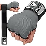 RDX Gel Boxing Hand Wraps Inner Gloves Men Women, Quick 100cm Long Wrist Straps, Elasticated Padded Fist Under Mitts Protection, Muay Thai MMA Kickboxing Martial Arts