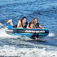 Vista 4 de Airhead G-Force Inflatable Towable Tube 2-4 Rider Models Dual Tow Points Full Nylon Cover Kwik-Connect Patented Speed Valve Boat Tubes