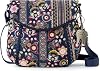 Sakroots Foldover Crossbody Bag in Eco-Twill with Adjustable Strap, Navy Tapestry World