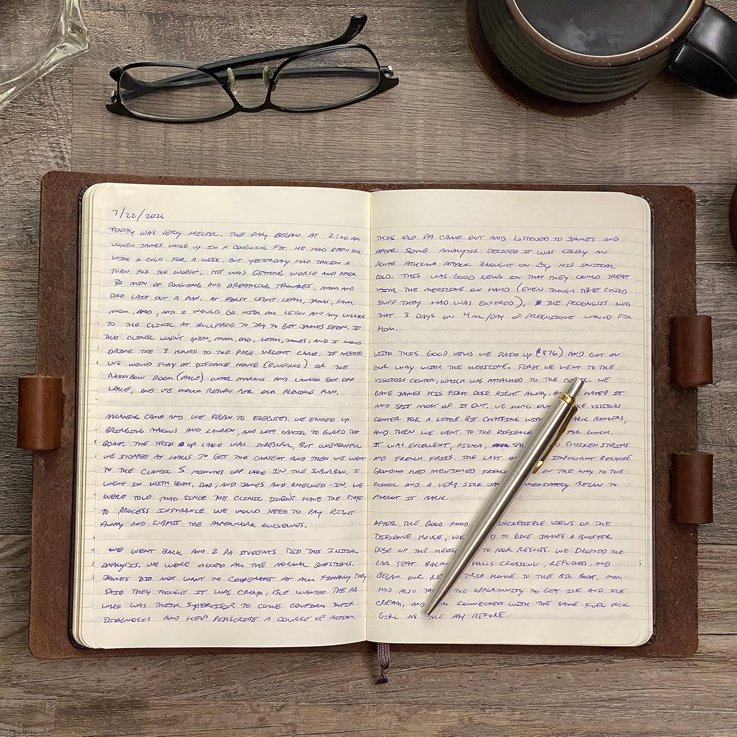 Classic Cut Murdy No. 2 Refillable Leather Journal (Americano)