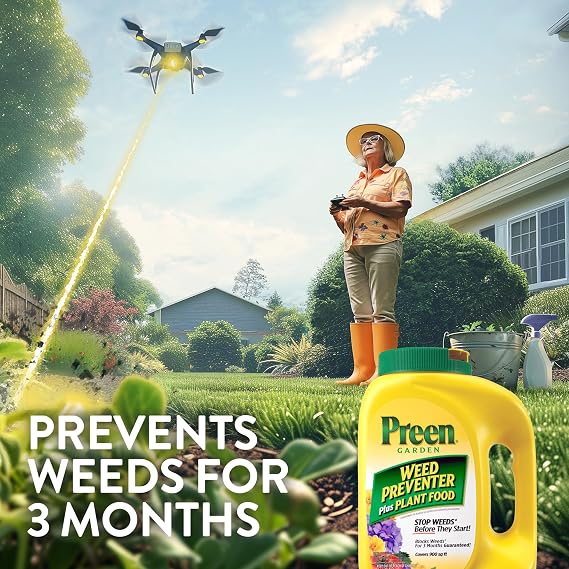 Preen Garden Weed Preventer Plus Plant Food 5.625 lb. Covers 900 sq. ft.