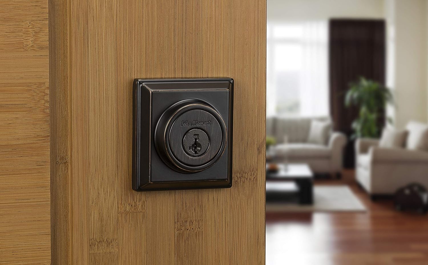 One-Day Sale: Up to 50% Off Kwikset 99140-133 Signature Series 2nd Gen Square Smart Lock Featuring SmartKey Security and Home Connect Technology Contemporary Z-Wave Plus Deadbolt, Venetian Bronze