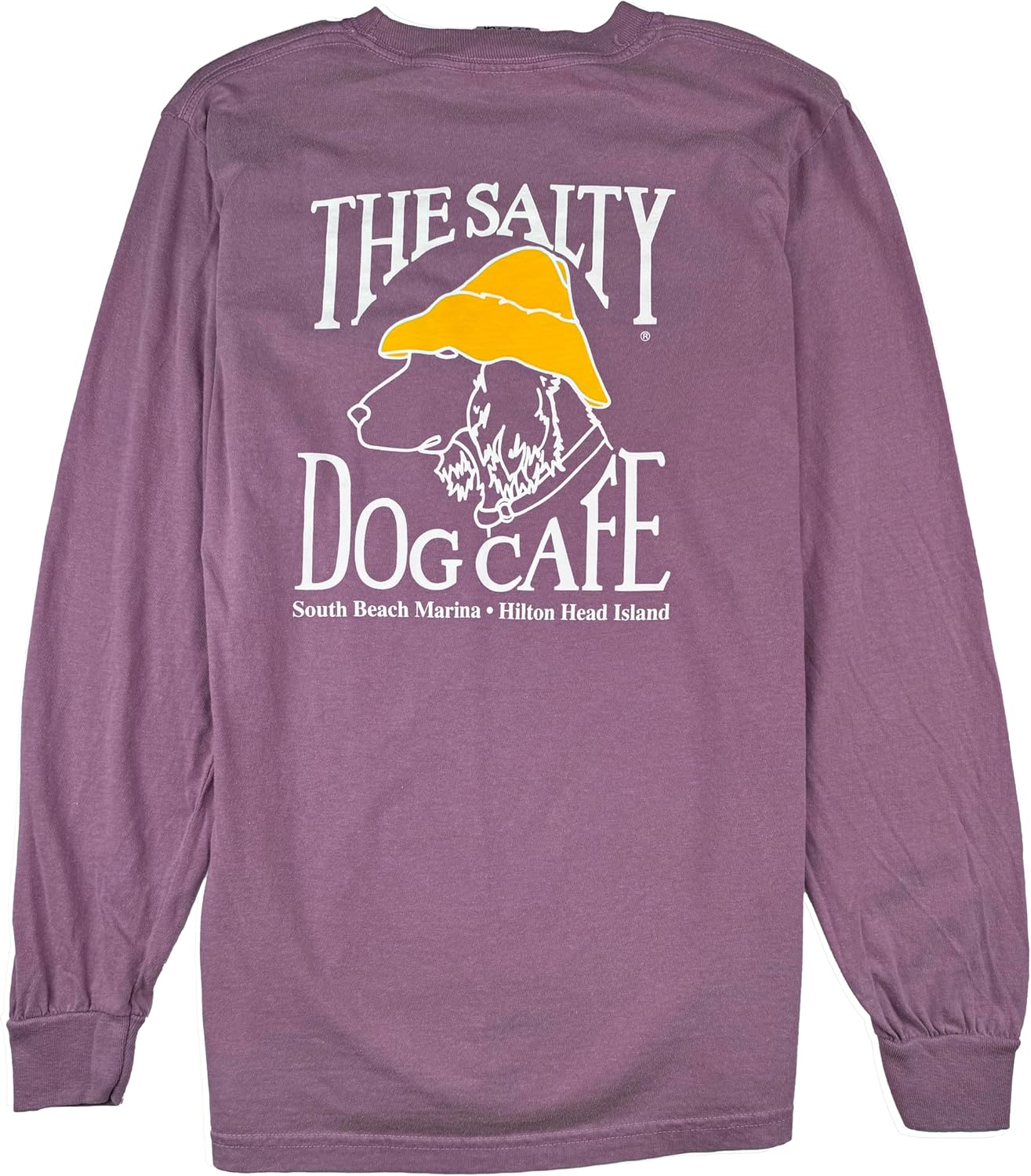Salty Dog Pigment Dyed Pocket Adult Long Sleeve T-Shirt - Image 2