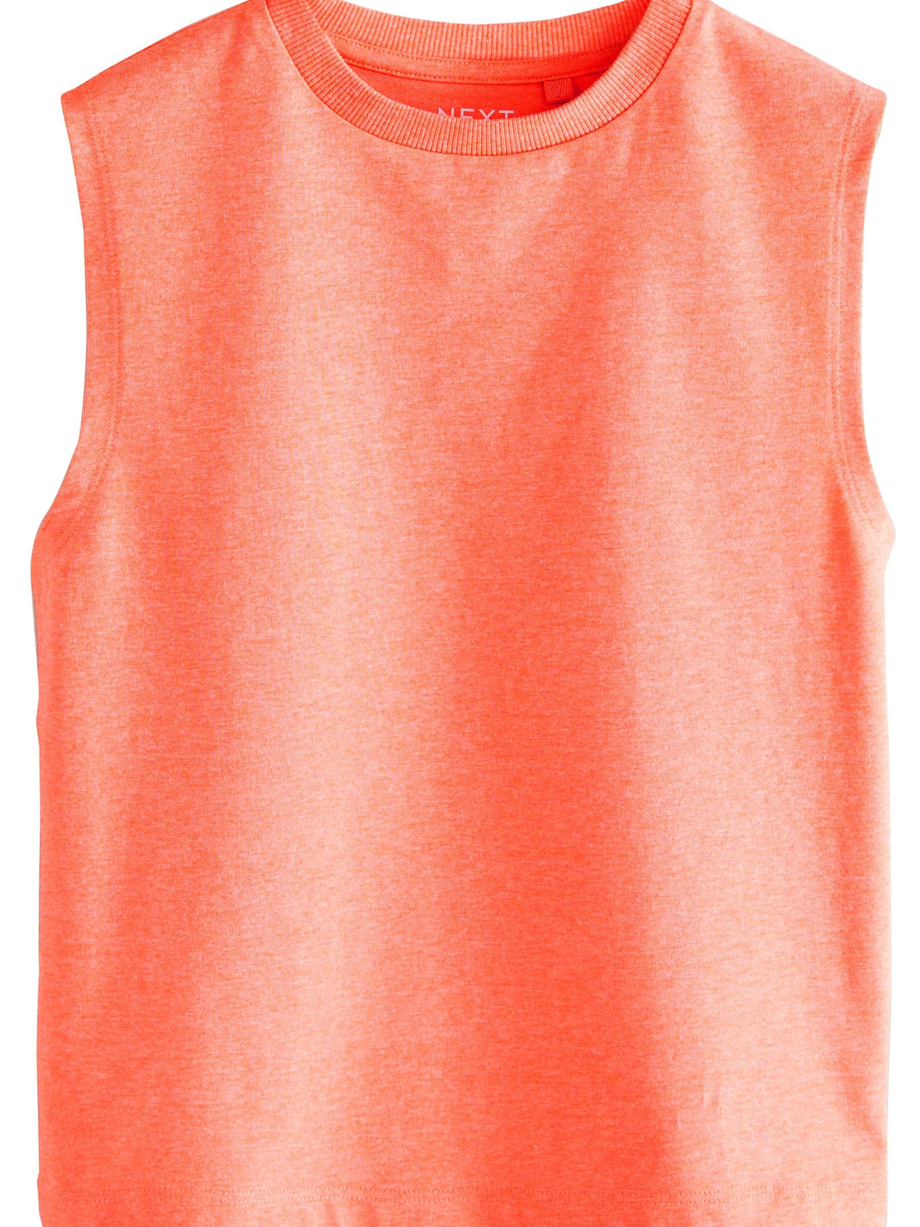 NEXT Niños Pack de 4 Camisetas sin Mangas flúor