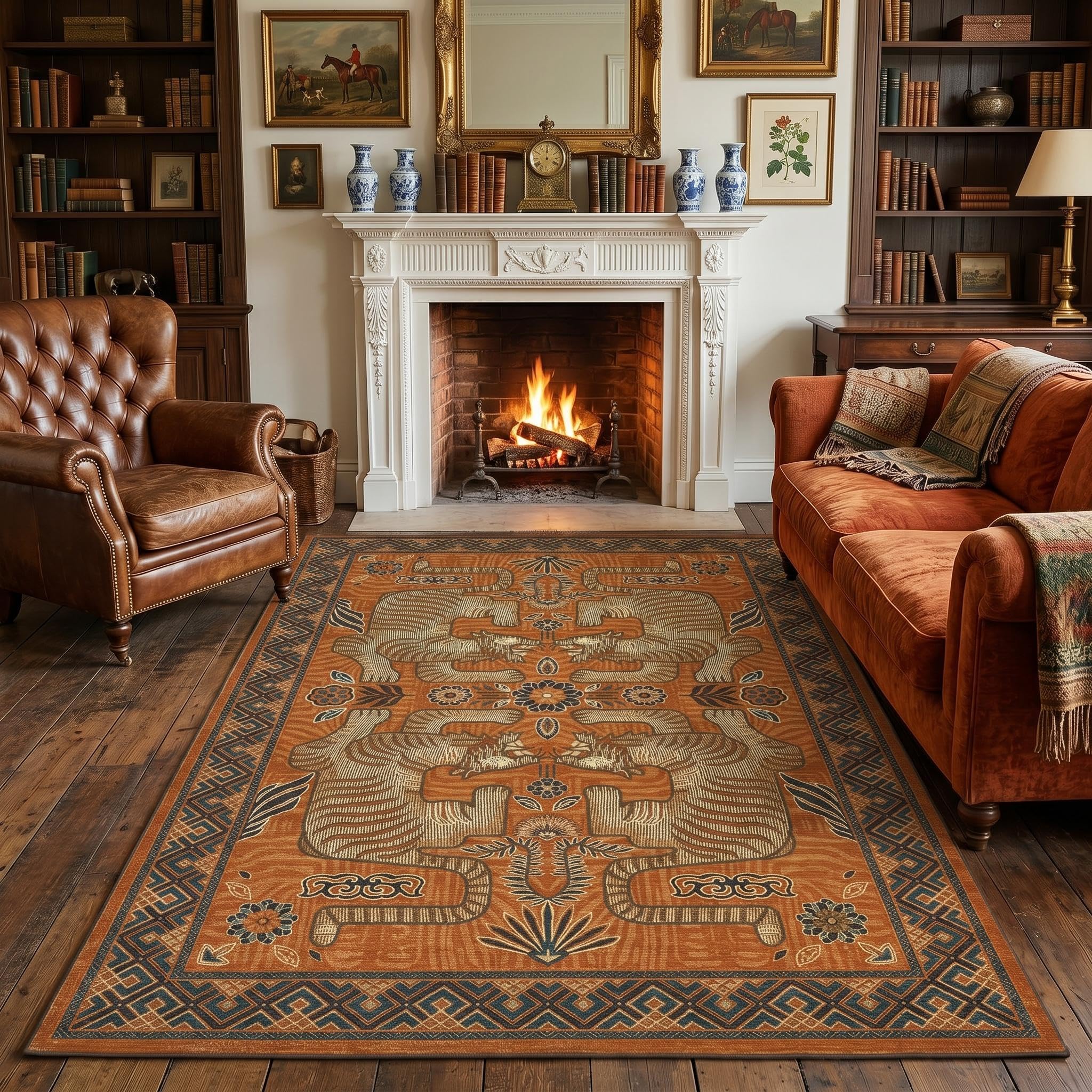 Photo 1 of GarveeHome Tibetan Tiger 5x7 Area Rug