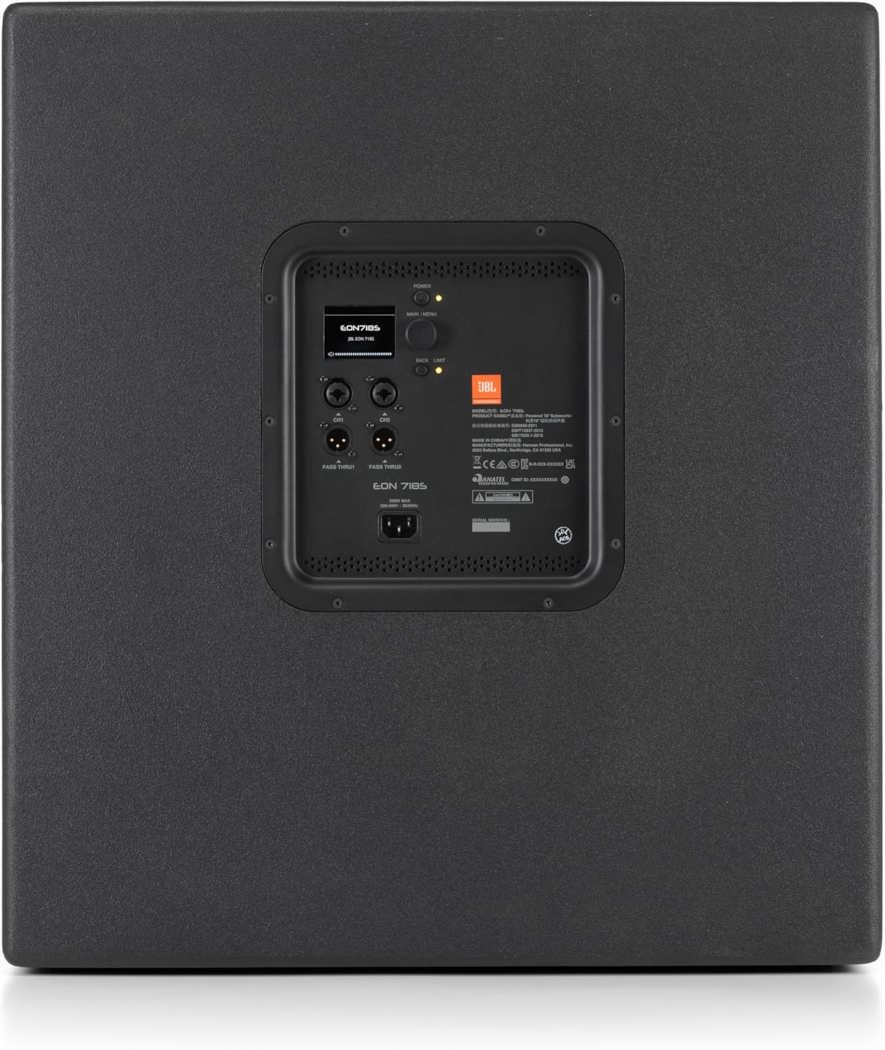 JBL Professional EON718S Powered PA Subwoofer with Bluetooth, 18-inch, Wired Electric, Black - Image 4