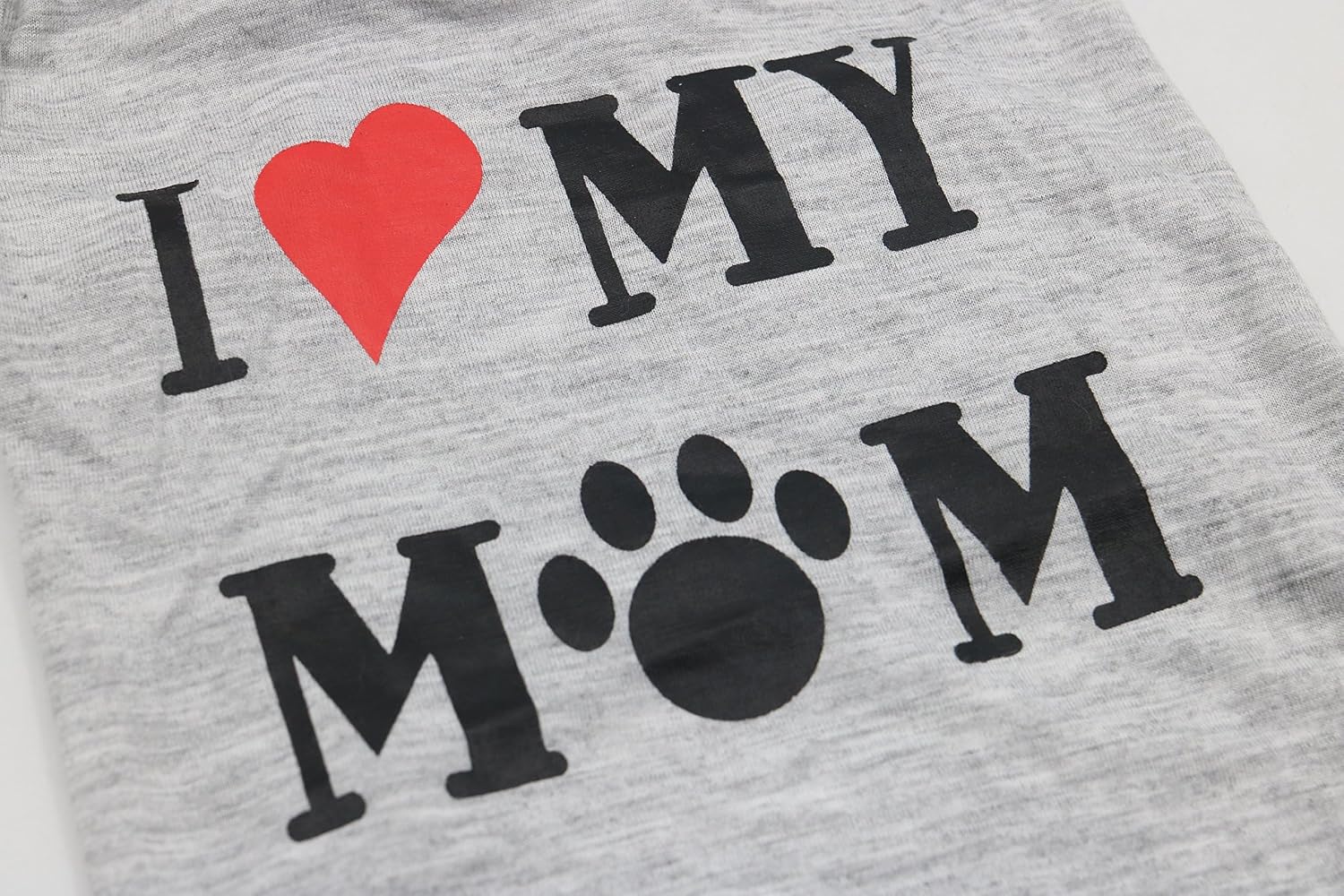2 Pack Puppy T Shirt Dog Clothes I Love My Daddy Mommy Small Dog Shirts Puppy T-Shirt for Small Dogs