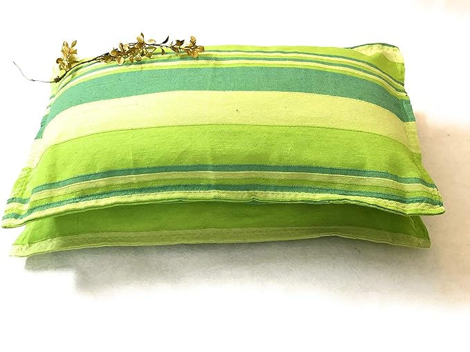 Buy RANGBHAR Handloom Pillow Covers, Set of 2 Cotton Pillow Covers