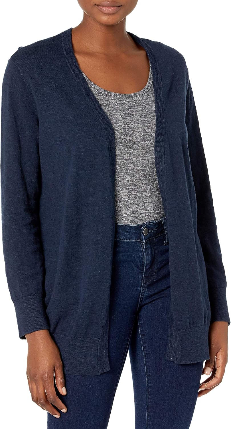 Nautica Women's Nautica Women's Soft Open Front Long Cardigan