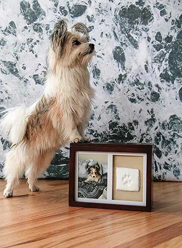 Miniatura 50 de Fotografía de recuerdo Pearhead con la huella de tu perro o gato , Espresso