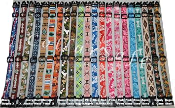 1" Wide Designer Pattern Replacement Collar - FITS PetSafe & Most Other Brands 2-Hole Receiver Modules Requiring 2-Holes 1-3/16" Apart - Read Listing - View Photos