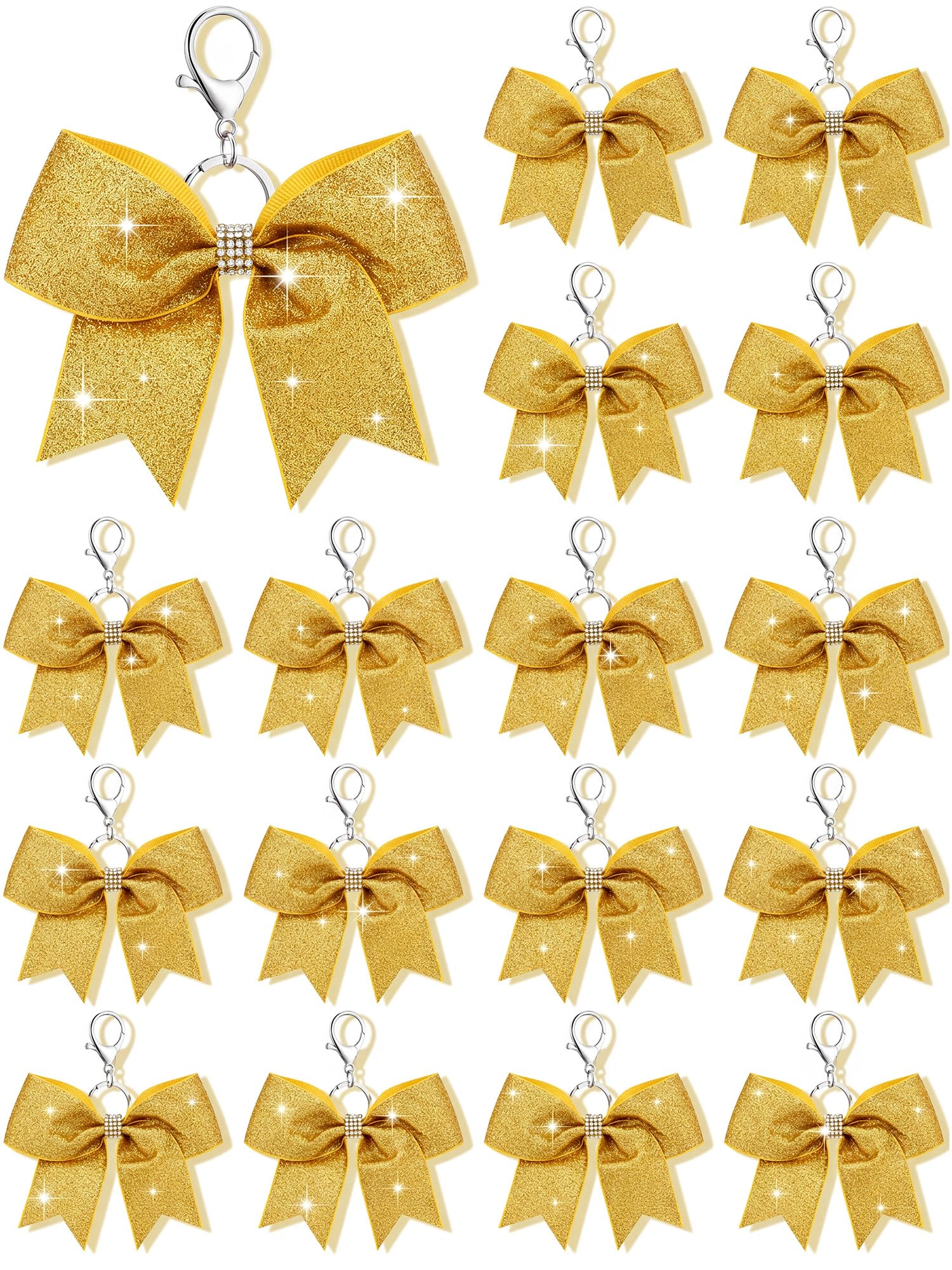 Tondiamo Cheer Bow Keychain Bulk Rhinestone