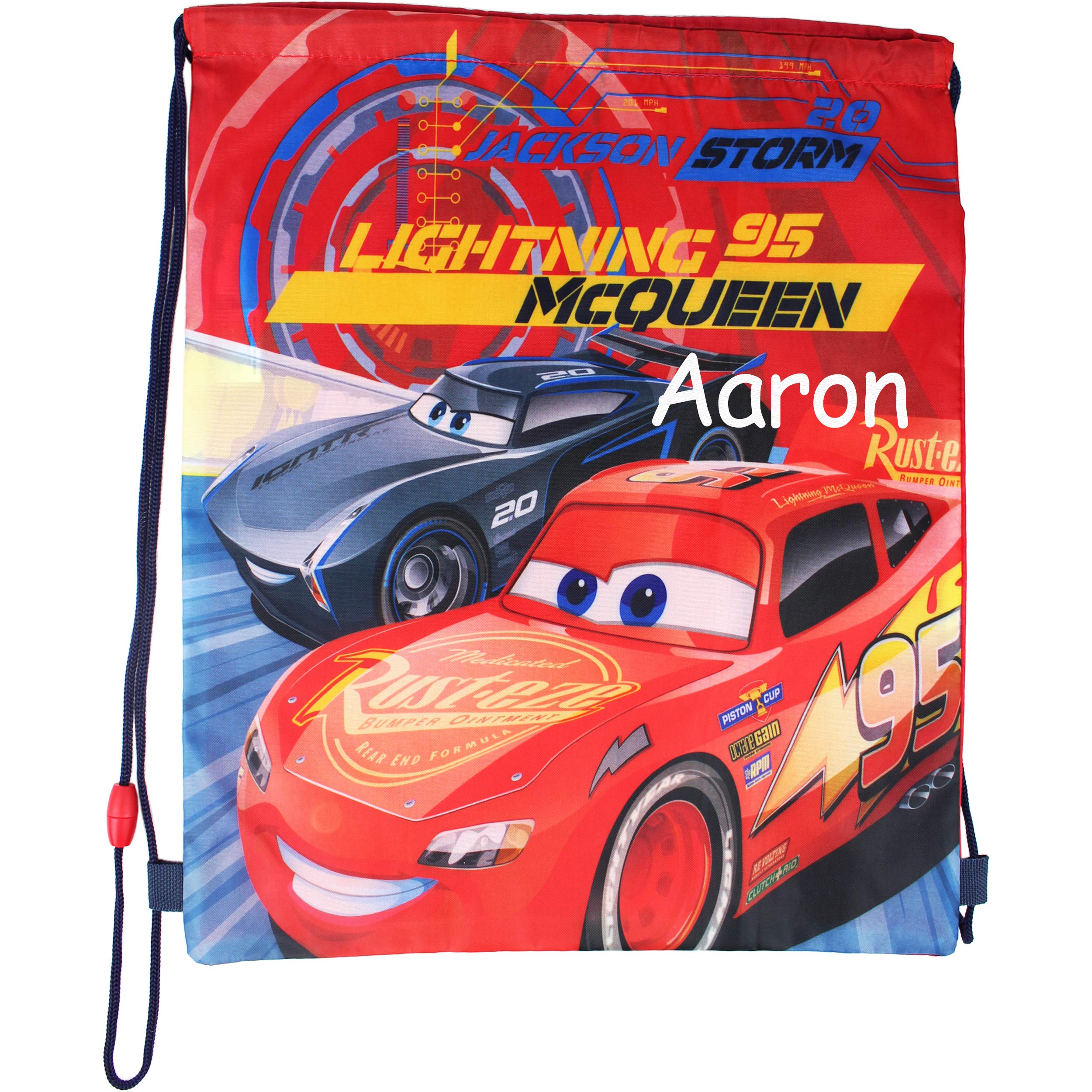 TeddyT'sPersonalised Racing Car Embroidered School Sports Swimming Bag