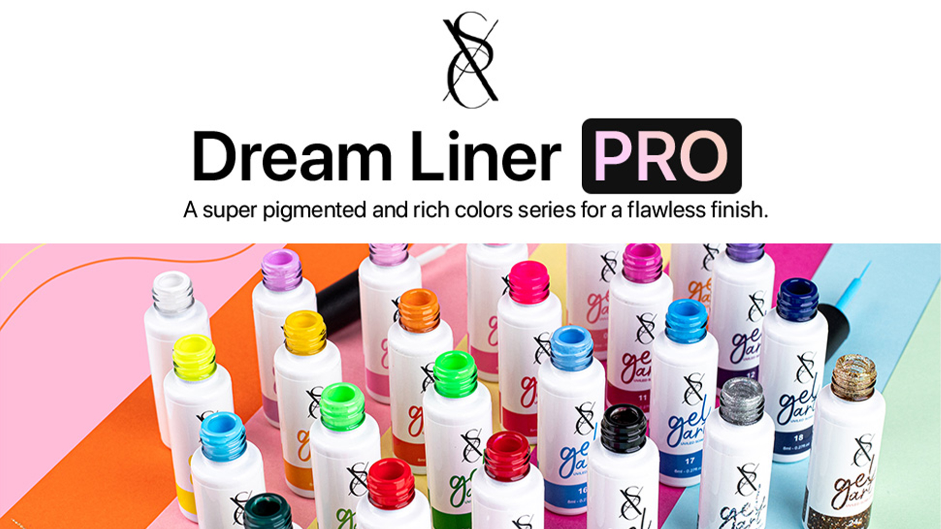 Amazon.com: SXC Cosmetics 24-Color Gel Liner Set for Nail Art