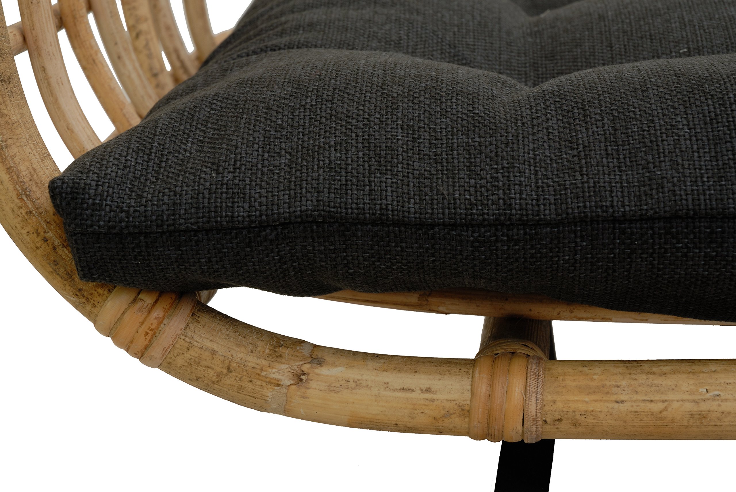 Exklusiver Retro-Design Hundekorb/Hundebett/Tierkorb Haustier Bett Groß aus Rattan mit Kissen/Modernes Bett für Katzen und Hunde Grösse XL (Natur)