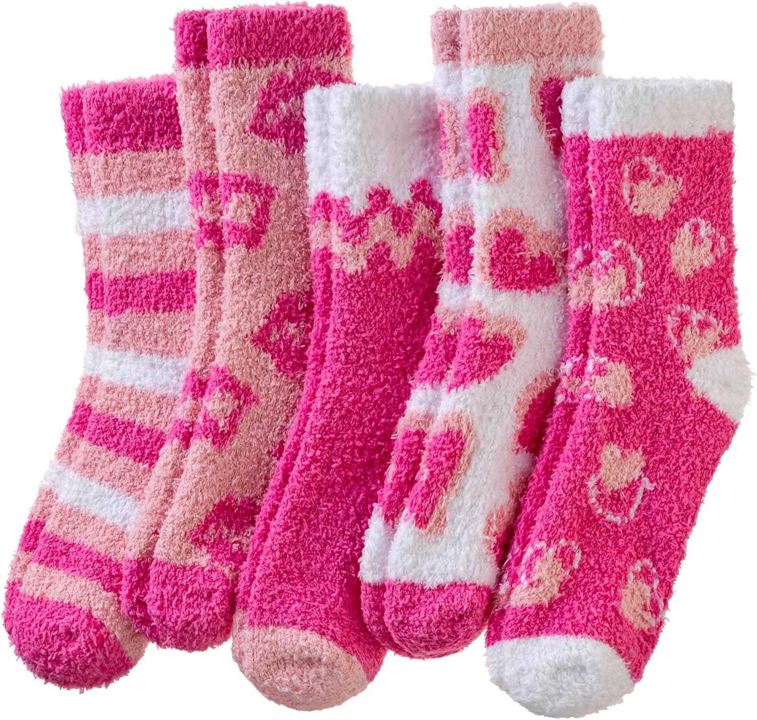 AMENLAN Women Fuzzy Slipper Socks Winter Microfiber Soft Cozy Plush Fluffy Socks Warm Comfy Thermal Home Sleeping Socks