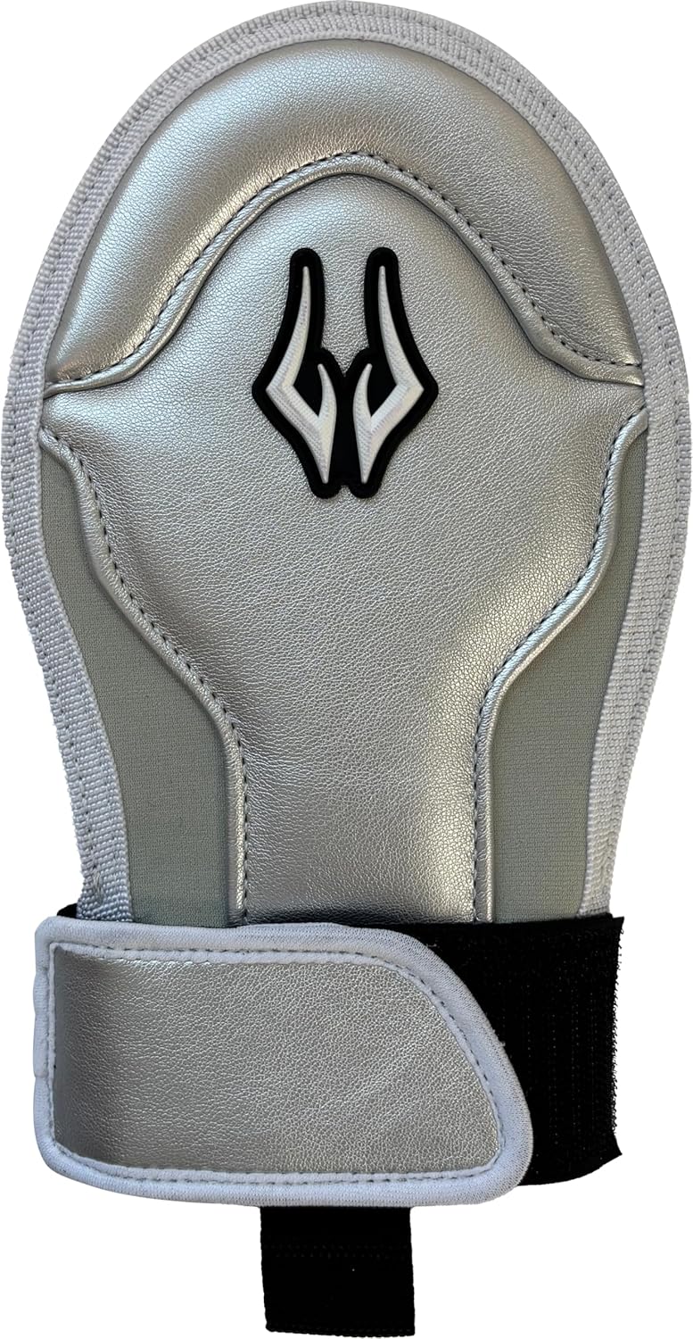 AEGIS Sliding Mitt Baseball & Softball Sliding Glove Hand Protection for Left and Right Hands, Youth and Adult, Silver