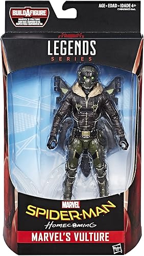 Miniatura 2 de Marvel Legends, figura de acción de buitre del Hombre Araña (equipo de vuelo del buitre para construir). Tamaño: 6 pulgadas.