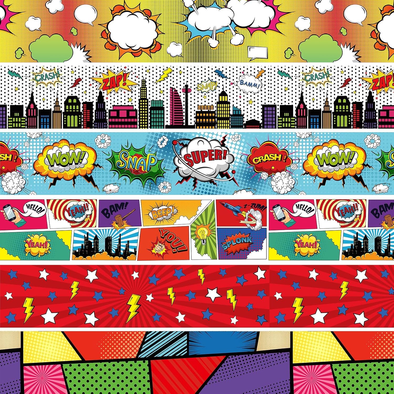 Containlol 118 ft Bulletin Board Border, Back to School, Hero Style