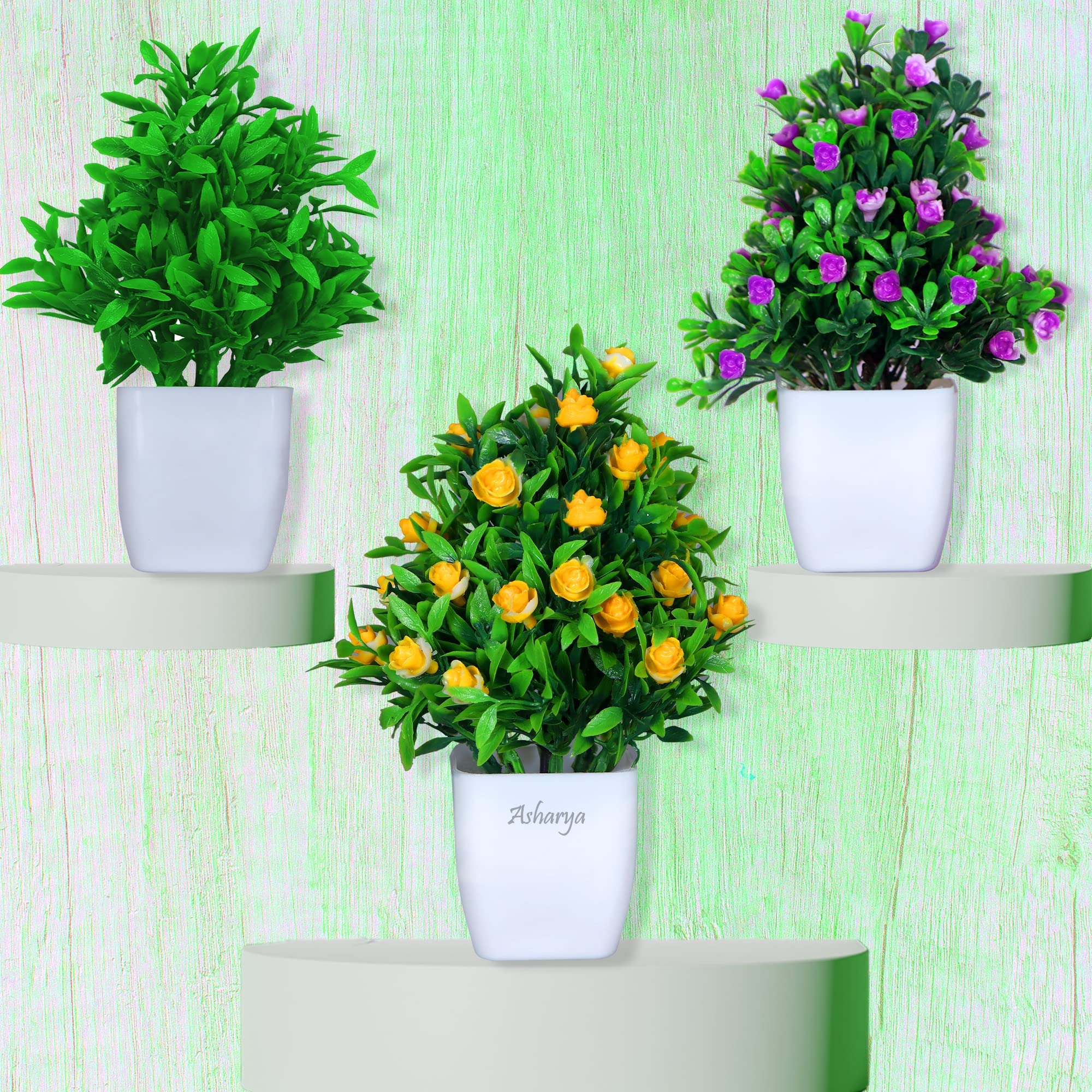 Asharya® Artificial Plants for Home Decor Indoor Faux Plant Pot Plant (7 inch) Fake Plant | Modern Decoration Housewarming Gift | Indoor Modern Home Office Living Room Table Shelf Decor (B0C3BLDY8H) Amazon Price History, Amazon Price Tracker
