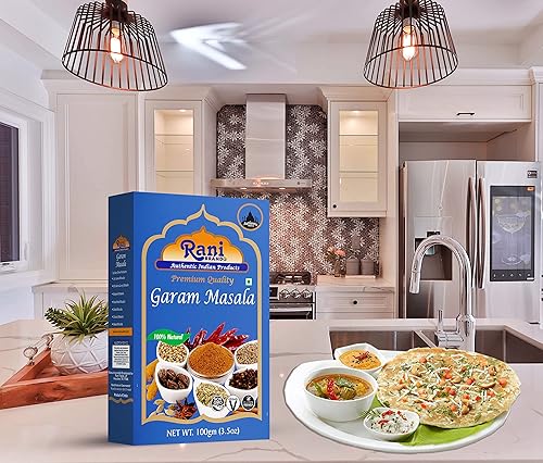 Miniatura 2 de Rani Garam Masala Mezcla de 11 especias indias de 3.5 onzas (3.53 oz) Caja de especias  Todo natural, sin sal  Vegano  Sin colores  Apto para gluten