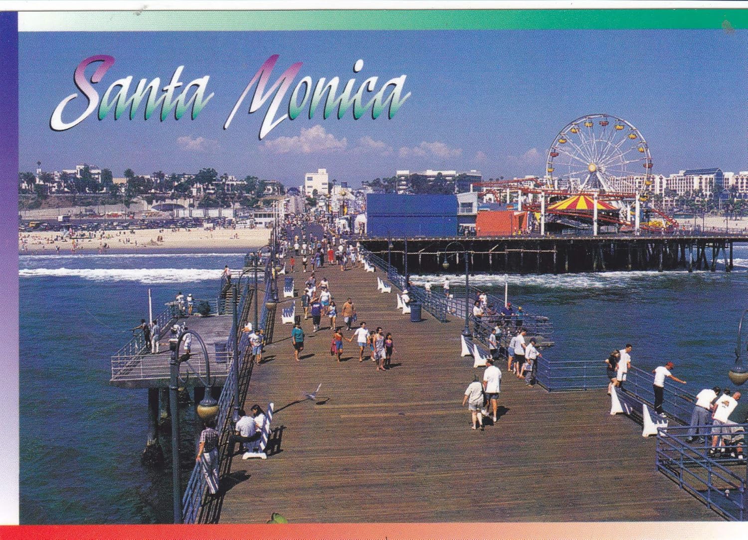 LA300 View of Santa Monica Pier POSTCARD from Hibiscus Express