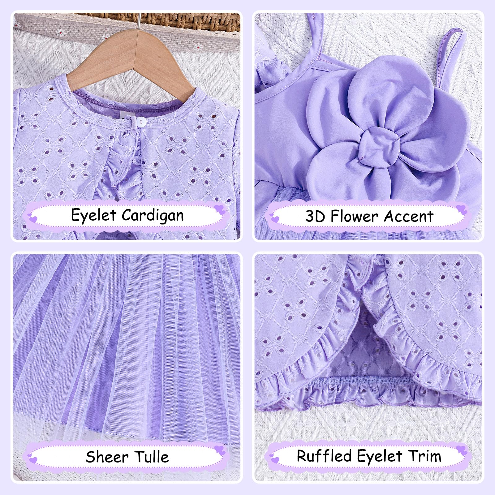 Robe tutu 2 pièces pour bébé fille, cardigan en tulle, robe d'été pour filles, robe de princesse pour baptême, fête, ensemble d'été pour bébé