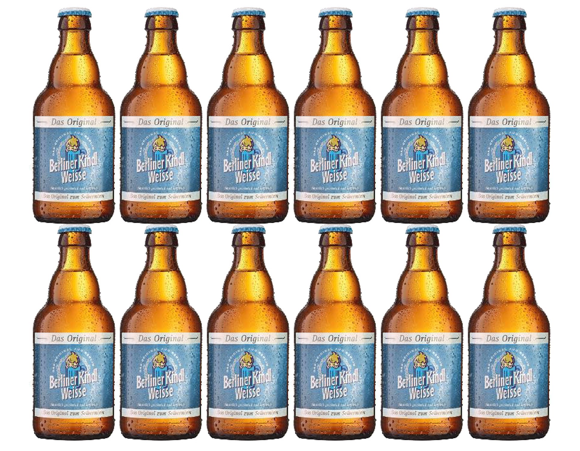 Berliner Kindl Weisse Bier Set - 12x 0,33L (3% Vol) - Inkl. Pfand MEHRWEG