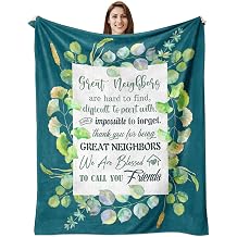 Neighbor Gift, Best Neighbor Gifts, Neighbors Gift Ideas, Gifts for Neighbors Blanket, Best Neighbors Ever Gifts for House Warming/New Home Fleece Blanket 60x50 Inch