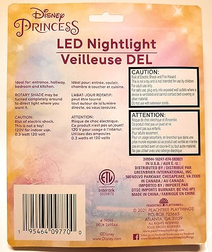 Miniatura 3 de Luz nocturna LED de personajes con licencia - Disney Princess