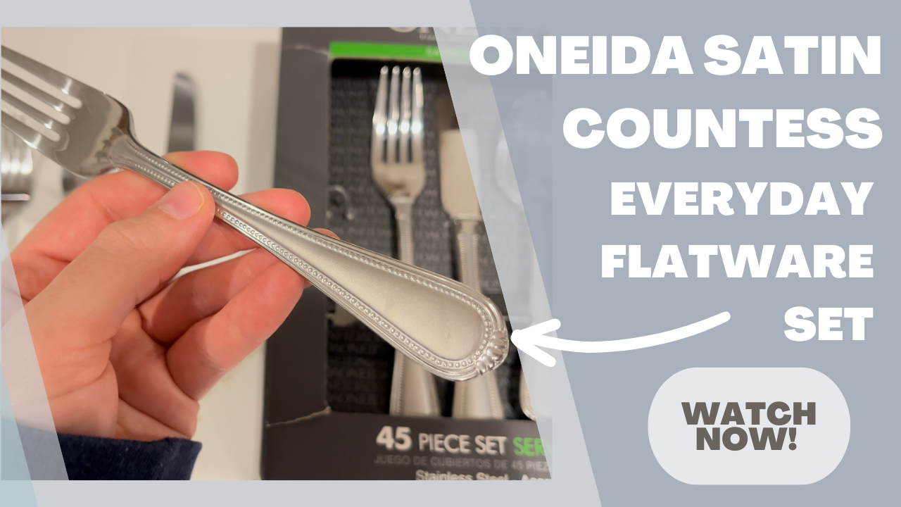Watch Review - Oneida Satin Countess Everyday Flatware Set on Amazon Live