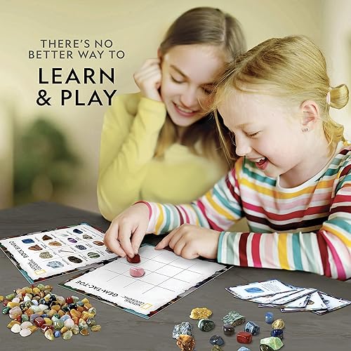 Miniatura 8 de NATIONAL GEOGRAPHIC - Kit de rocas, fósiles y minerales, juego de más de 200 piezas con fósiles reales, rocas, piedras preciosas, cristales y mucho