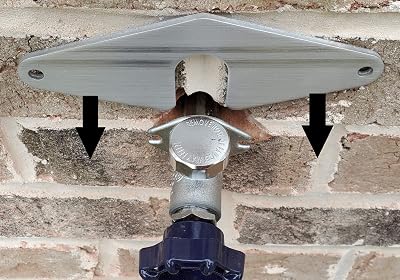The Hose Bib Buddy - Finest Spigot Mounting Plate | Hose Bib Securing Kit | Outdoor Faucet Repair | Registered Original USA | No Faucet Removal! No Plumbing Required! (1 Pack)