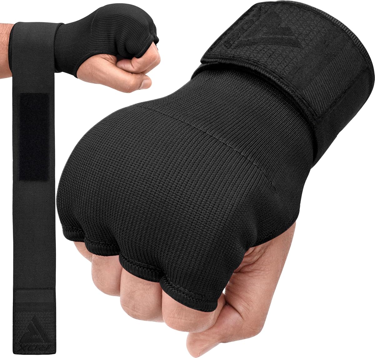 Vendas de gel para boxeo, guantes interiores para hombres y mujeres, correas de muñeca rápidas de 100 cm de largo, protección de puños acolchados elásticos debajo de los guantes, Muay Thai MMA Kickboxing Artes marciales