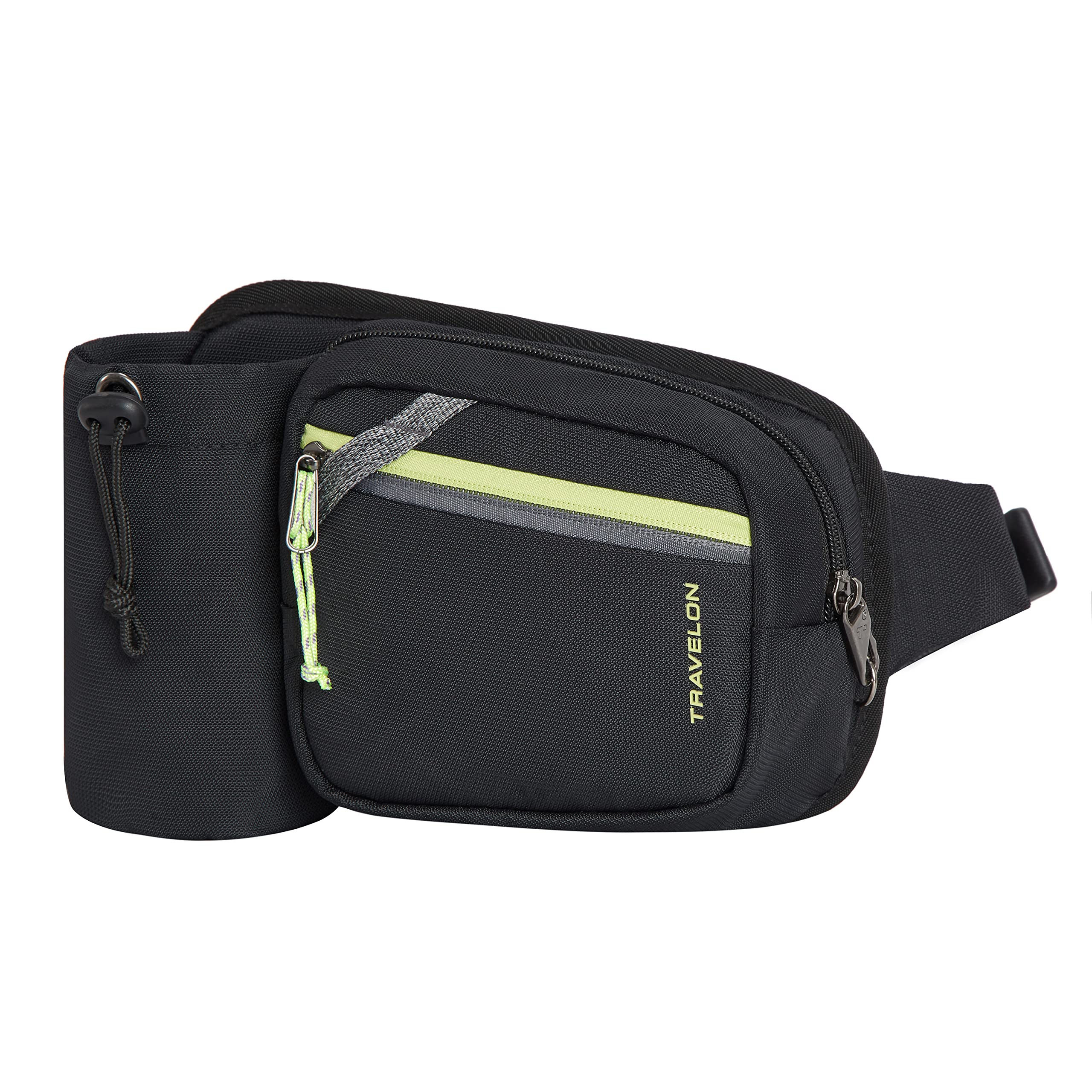 Travelon Greenlander-Riñonera antirrobo, Unisex Adulto, Negro Azabache
