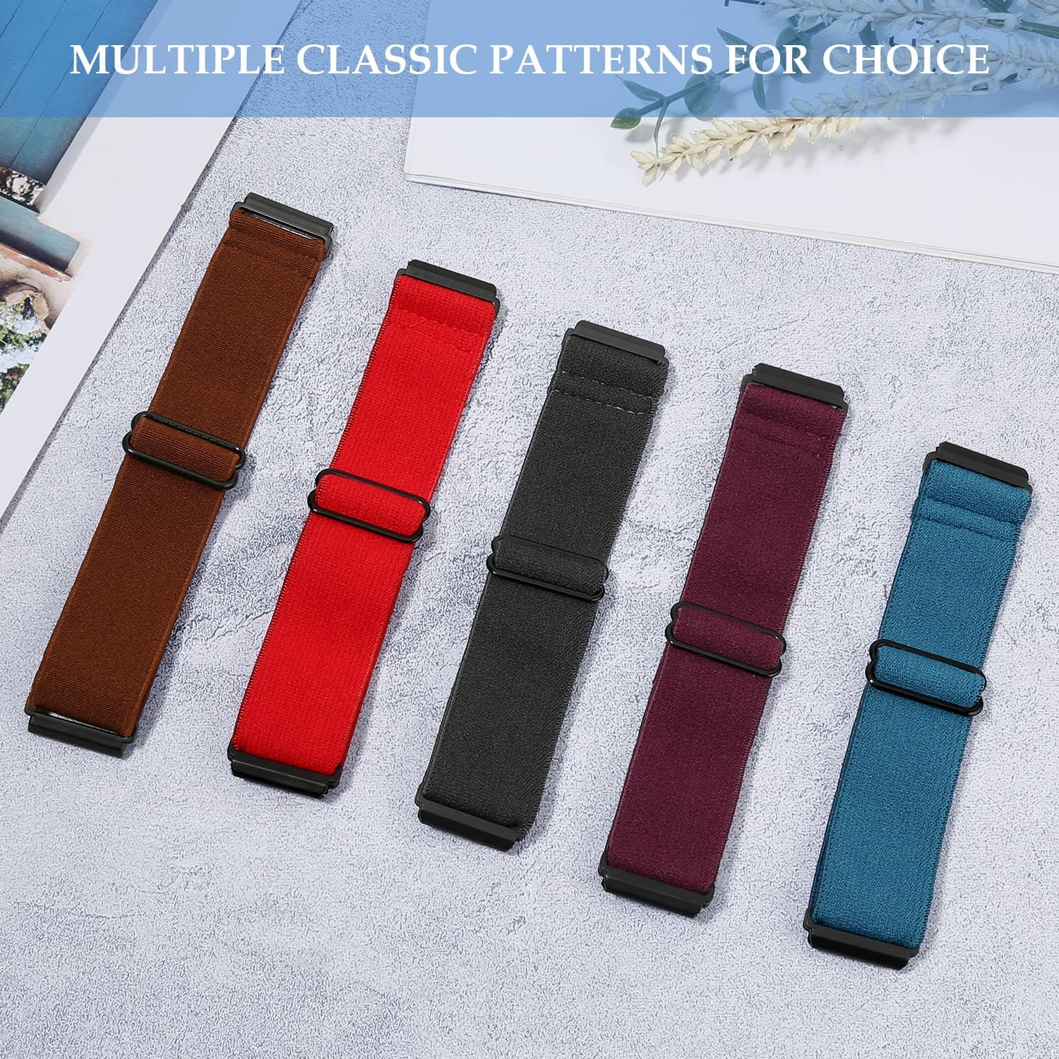 Runostrich Adjustable Elastic Nylon Sport Loop Watch Band Compatible with Fitbit Versa Series - Image 5