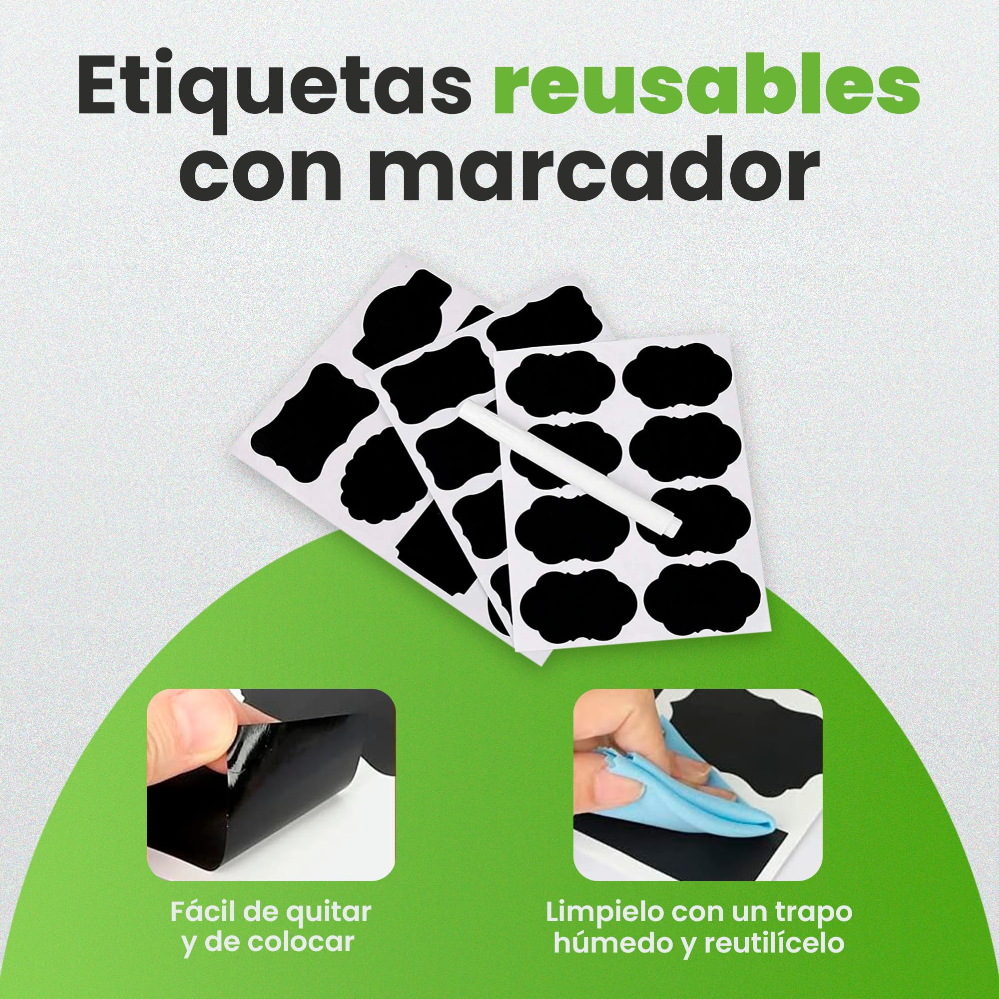 JUPPLIES Contenedores Cocina - Recipientes Herméticos de Plástico para Alimentos – Tarros y Botes para Cereales, Pasta, Granos y Harina