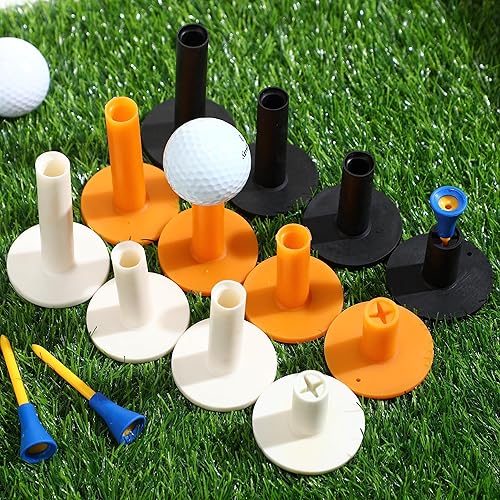 Miniatura 4 de Juego de 12 piezas de camisetas de golf de goma para tapetes de golf, camisetas de goma de golf, campo de conducción con 6 camisetas de golf para