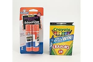 Crayola Crayons and Elmer's Glue Sticks: The Perfect Pair for Young Artists