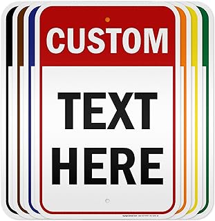 Custom Sign, Custom Sign for Business, Indoor/Outdoor use. 12x18 Inches, 3M EGP Reflective, Rust Free .063 Aluminum, Fade Resistant, Made in USA by My Sign Center (Header)