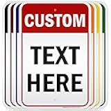 Custom Sign, Custom Sign for Business, Indoor/Outdoor use. 12x18 Inches, 3M EGP Reflective, Rust Free .063 Aluminum, Fade Resistant, Made in USA by My Sign Center (Header)