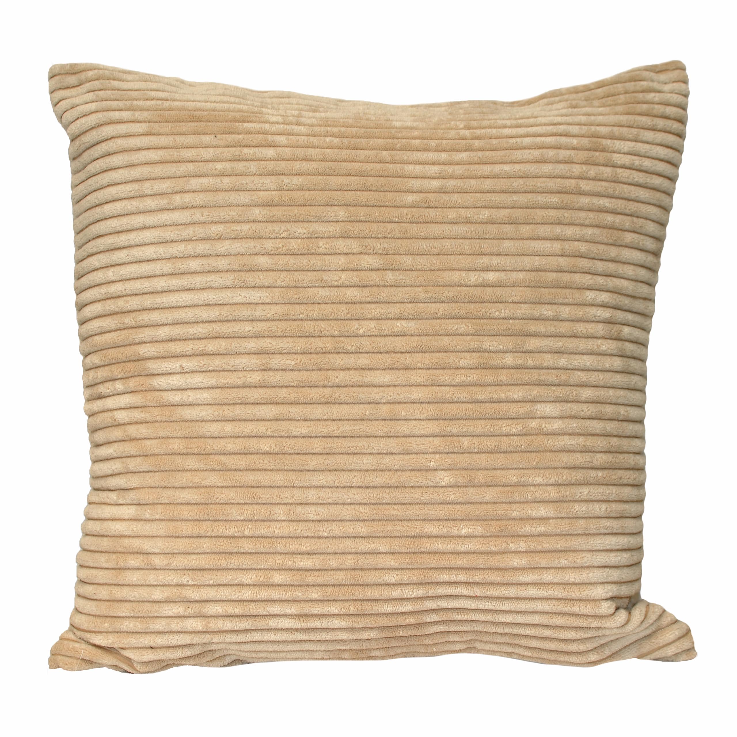 Riva Home Corduroy Polyester Filled Cushion,Beige,45 x 45cm
