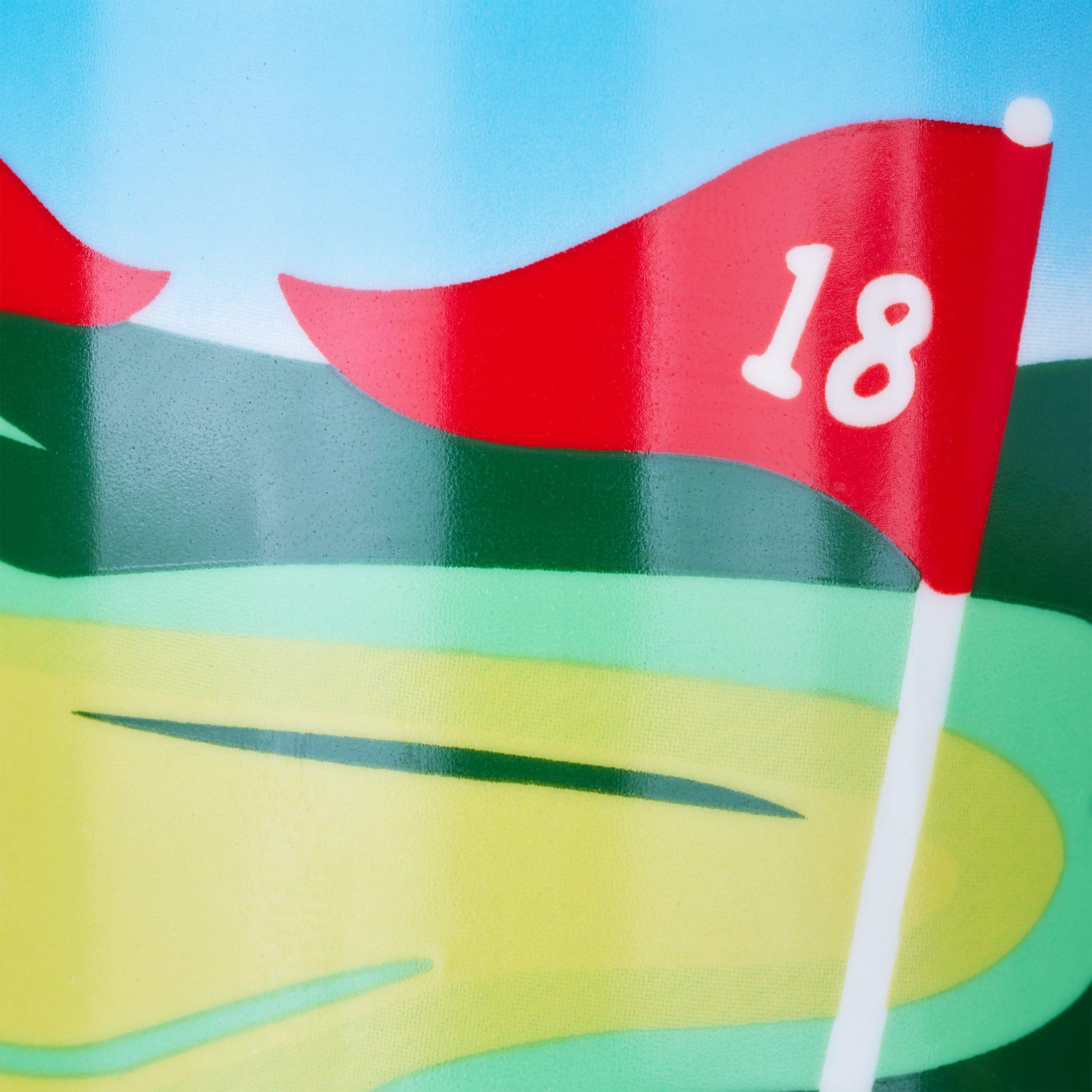 Relaxdays Filiżanka Golfowa z Kijami, Putter z Długopisem, 2 Piłeczki, Zabawny Prezent, Filiżanka Kawy, Kolorowa, 4-Częściowy Zestaw